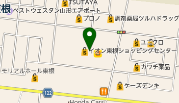イオン東根店の地図画像