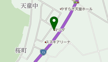 東北マツダ天童店の地図画像