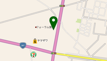 丸亀製麺東根店の地図画像