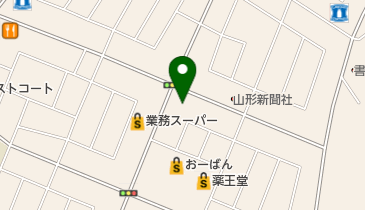 セントラルフィットネスクラブ東根の地図画像