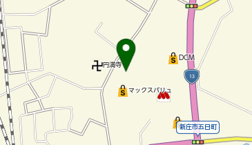 カーブスマックスバリュMORI新庄の地図画像