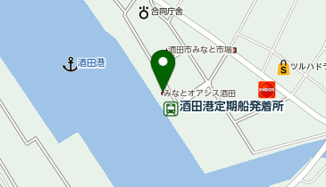 みなとオアシス酒田の地図画像