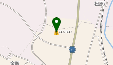 COSTCOかみのやま倉庫店の地図画像