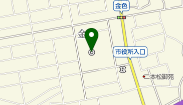 二本松市役所の地図画像