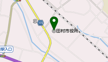 田村市役所の地図画像