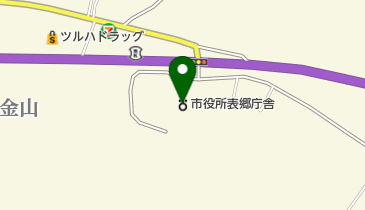 白河市役所表郷庁舎の地図画像