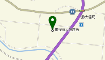 白河市役所大信庁舎の地図画像