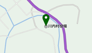 川内村役場の地図画像