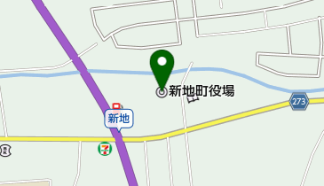 新地町役場の地図画像