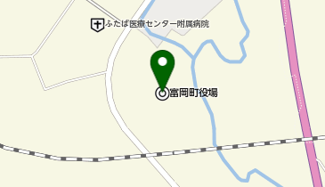 富岡町役場の地図画像