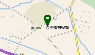 西郷村役場の地図画像