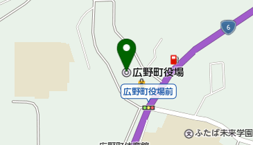 広野町役場の地図画像