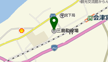 三島町役場の地図画像