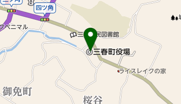 三春町役場の地図画像