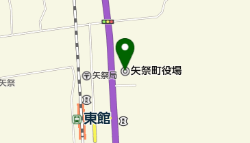 矢祭町役場の地図画像