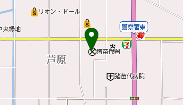 猪苗代警察署の地図画像