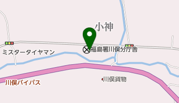 福島警察署川俣分庁舎の地図画像