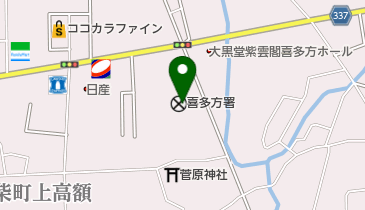 喜多方警察署の地図画像