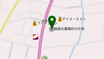 福島北警察署桑折分庁舎の地図画像