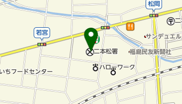 二本松警察署の地図画像