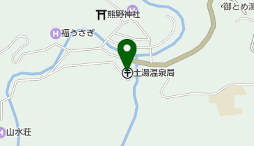 土湯温泉郵便局の地図画像