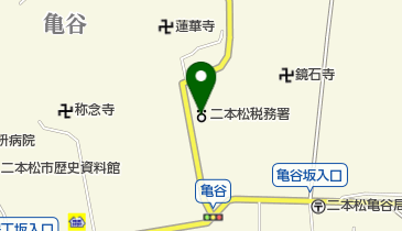 二本松税務署の地図画像