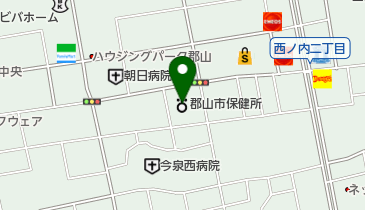 郡山市保健所の地図画像
