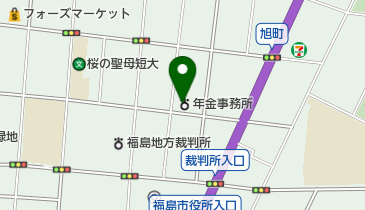 東北福島年金事務所の地図画像