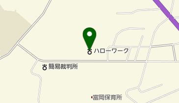 ハローワーク富岡の地図画像