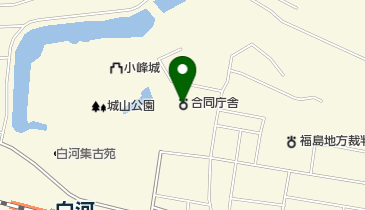 ハローワーク白河の地図画像