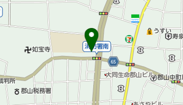 郡山消防署の地図画像