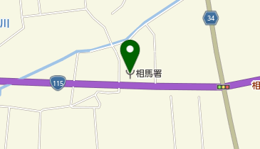 相馬地方広域消防相馬消防署の地図画像