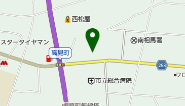 南相馬消防署の地図画像