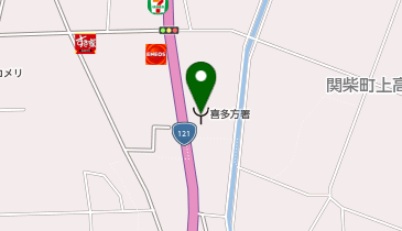 喜多方消防署の地図画像