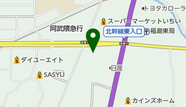 飯坂消防署東出張所の地図画像