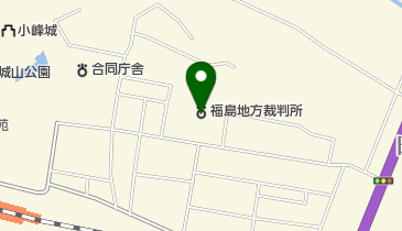 白河簡易裁判所の地図画像