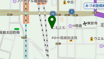 福島市子どもの夢を育む施設の地図画像