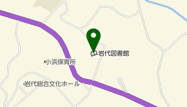 岩代図書館の地図画像