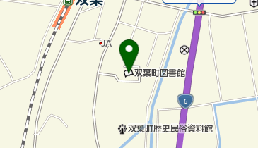 双葉町図書館の地図画像