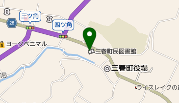 三春町民図書館の地図画像