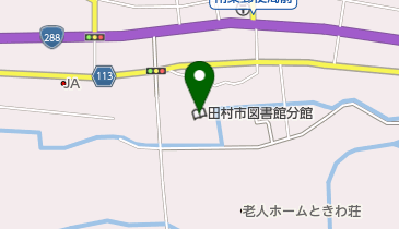 田村市図書館常葉分館の地図画像