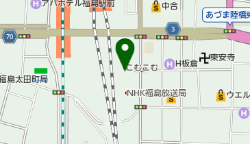 福島市子どもライブラリーの地図画像