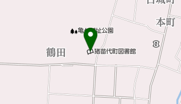 猪苗代町図書館の地図画像