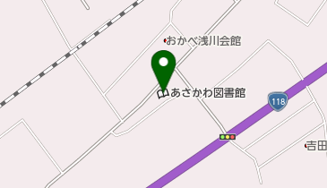 浅川町立あさかわ図書館の地図画像