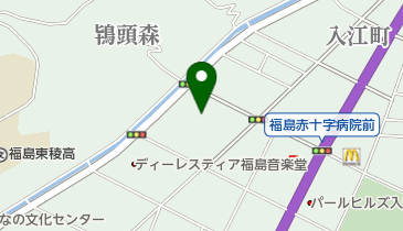 福島市音楽堂の地図画像