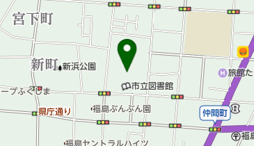 福島市公会堂の地図画像