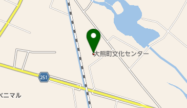 大熊町文化センターの地図画像
