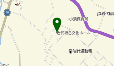 二本松市岩代総合文化ホールの地図画像