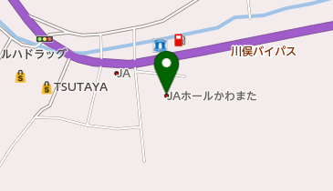 JAホールかわまたの地図画像