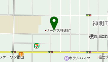 (株)テレビユー福島郡山支社の地図画像